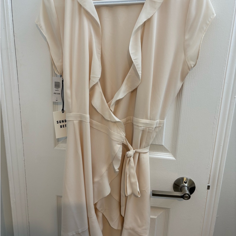 Sunday Best Wrapped ruffle Dress